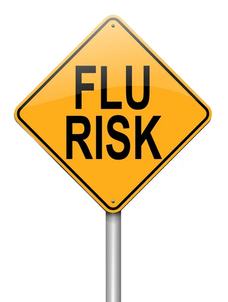 Influenza riasztási koncepció. — Stock Fotó