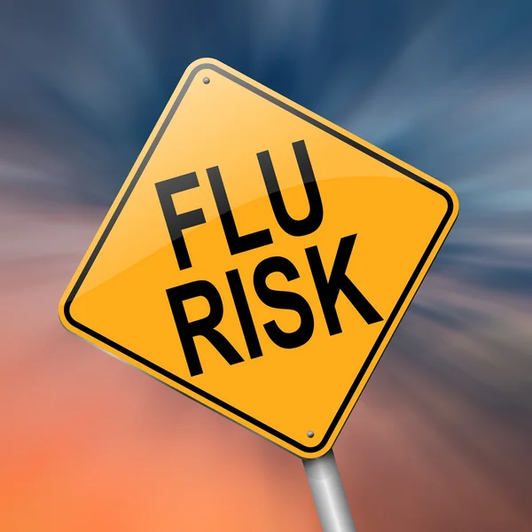Influenza riasztási koncepció. — Stock Fotó