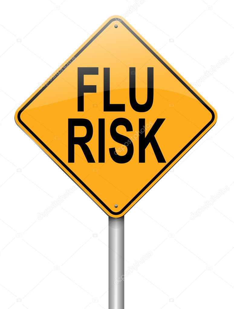 Flu alert concept.