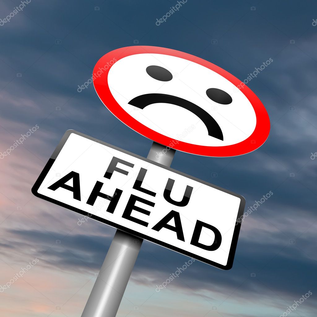 Flu alert concept.