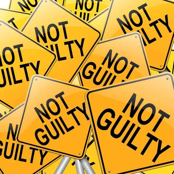 Not guilty concept. — Stock Photo, Image