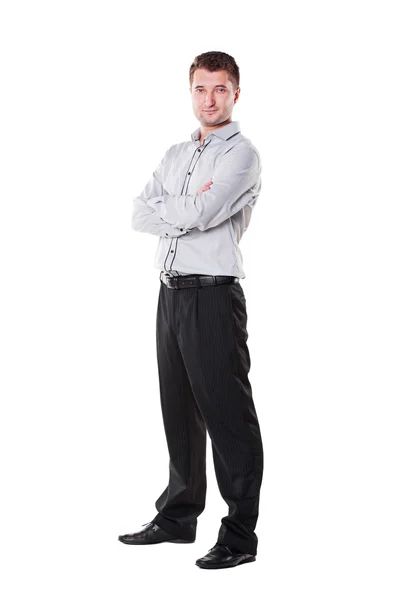 Confident young man in studio — Stock Photo, Image