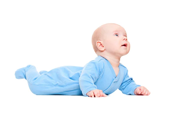 Small baby lying and looking up — Stock Photo, Image
