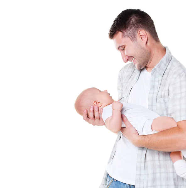 Gelukkig vader en zijn zoon — Stockfoto