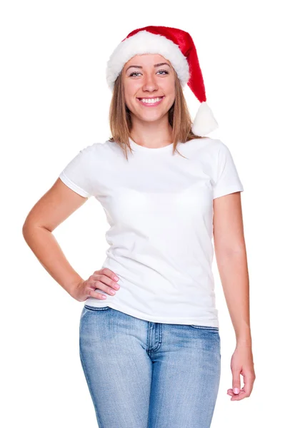 Attractive xmas woman Stock Picture