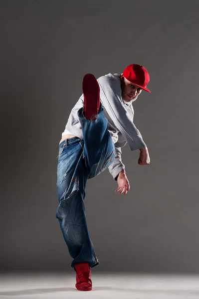 Obraz pełnej długości nowoczesne tancerz — Zdjęcie stockowe