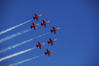 2012, bucharest, Romanya - Temmuz 22:turkish demoteam Bükreş airshow, yıldız