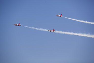 2012, bucharest, Romanya - Temmuz 22:turkish demoteam Bükreş airshow, yıldız