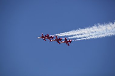 2012, bucharest, Romanya - Temmuz 22:turkish demoteam Bükreş airshow, yıldız