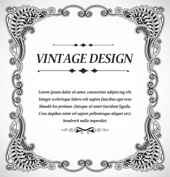 Vintage stijl ontwerp — Stockvector