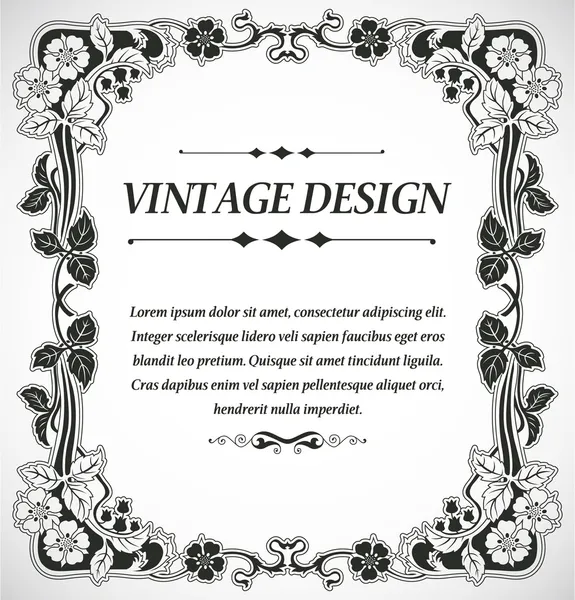 Vintage tarzı tasarım — Stok Vektör