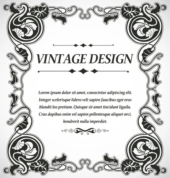 Design in stile vintage — Vettoriale Stock