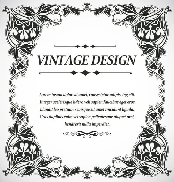 stock vector Vintage style design