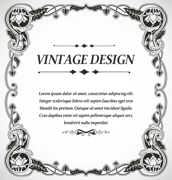 Design in stile vintage — Vettoriale Stock
