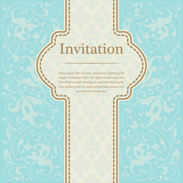 招待状のビンテージ背景 — ストックベクタ