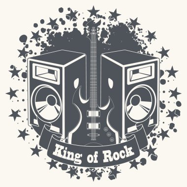 Symbol king of rock clipart