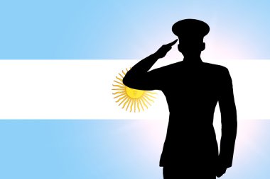 The Argentine flag clipart