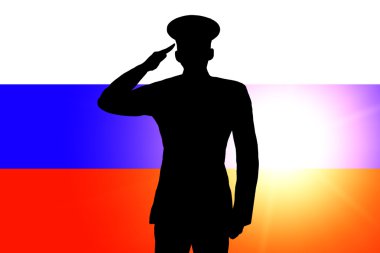 The Russian flag clipart