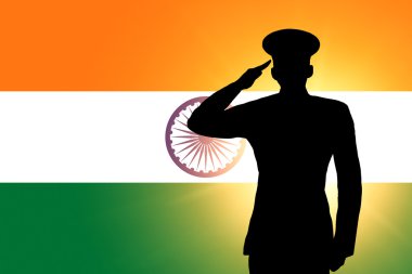 The Indian flag clipart