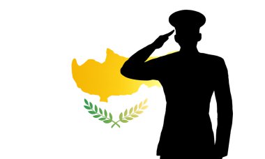 The Cypriot flag clipart