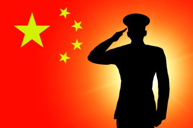 The Chinese flag clipart