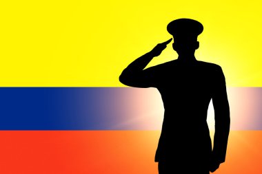 The Colombian flag clipart