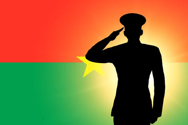 Le drapeau du Burkina Faso — Photo