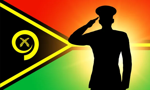 La bandiera Vanuatu — Foto Stock