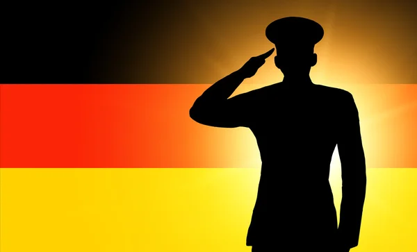 The German flag — Stock Photo, Image
