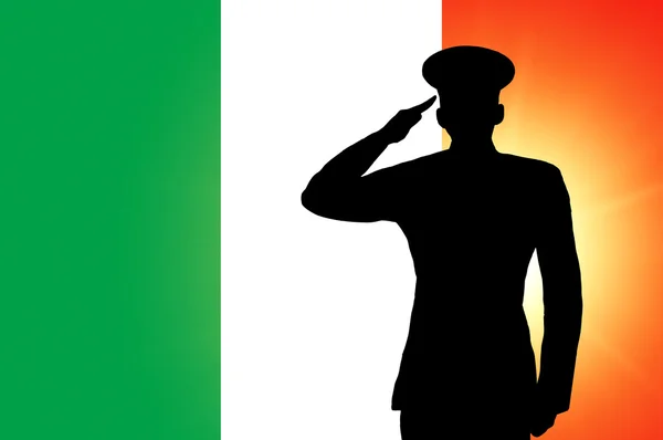 Az olasz zászló — Stock Fotó