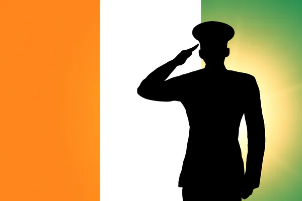 Bandeira da República de Côte d 'Ivoire — Fotografia de Stock