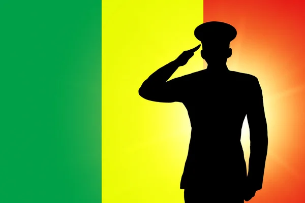 Malijski flaga — Zdjęcie stockowe
