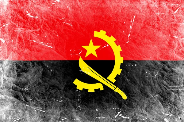 The Angolan flag — Stock Photo, Image