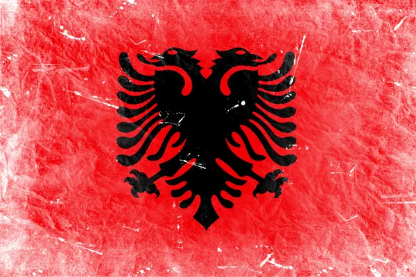 De Albanese vlag — Stockfoto