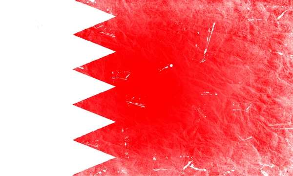 Die Bahraini-Flagge — Stockfoto