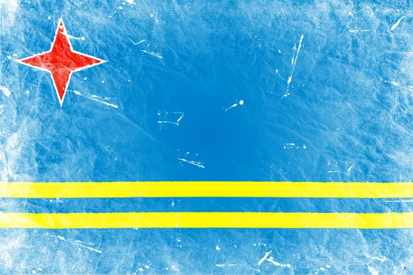 De vlag van aruba — Stockfoto
