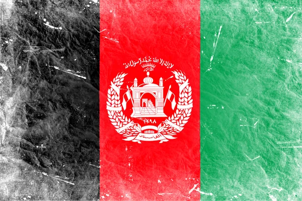 Die afghanische Flagge — Stockfoto