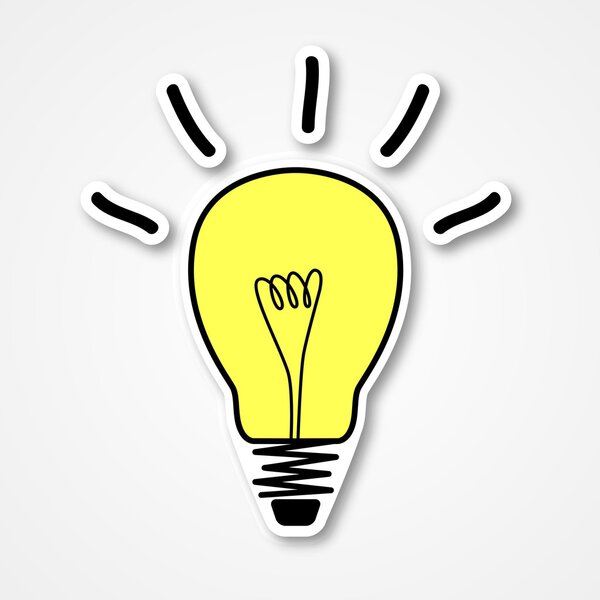 эскиз лампочки
