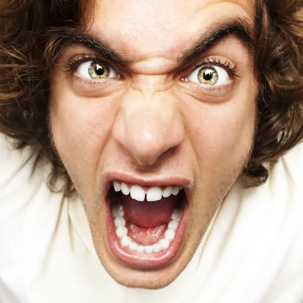 Homem gritando — Fotografia de Stock