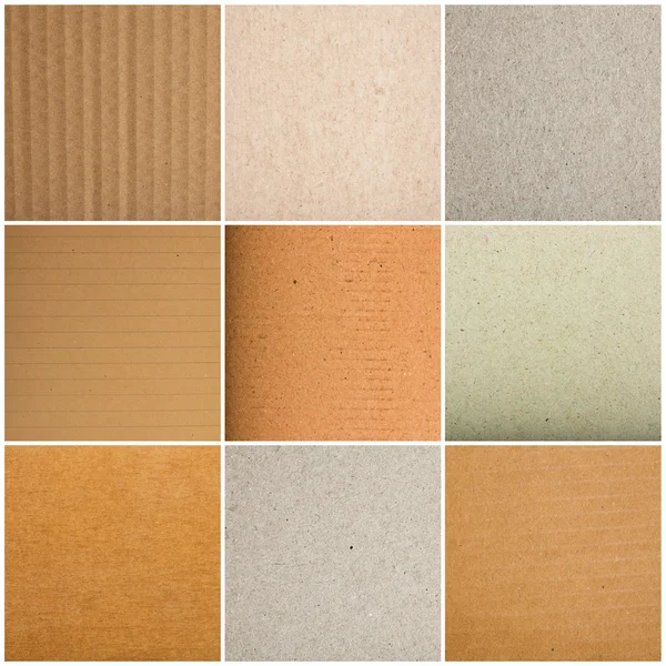 Collection Of A Cardboard Pieces On White Background — Stock Photo, Image