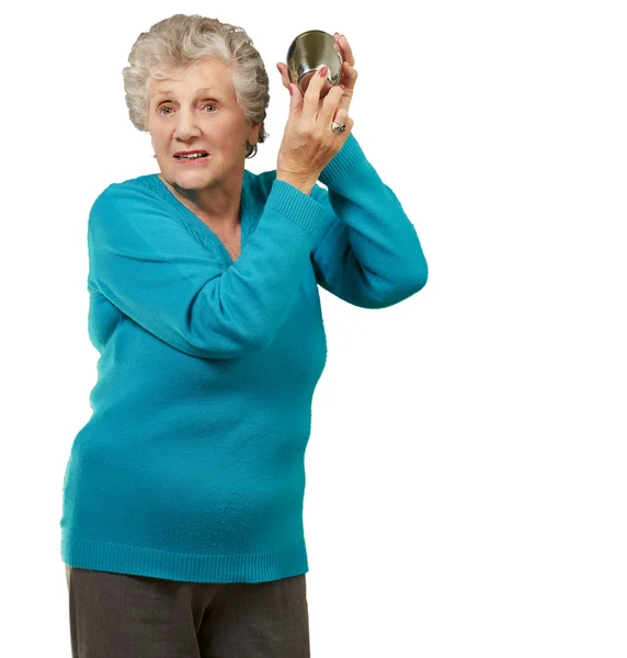 Portrait Of A Angry Mature Woman — Stock Photo, Image