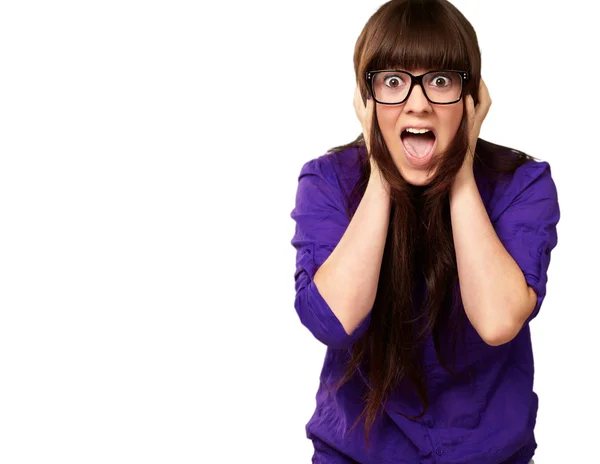 stock image Scared Face Of Woman