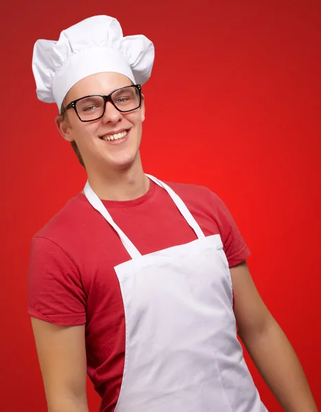 Портрет усміхненого шеф-кухаря — стокове фото
