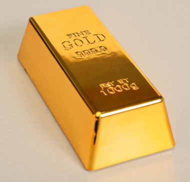 Studio Shot Of 1kg Gold Bar clipart