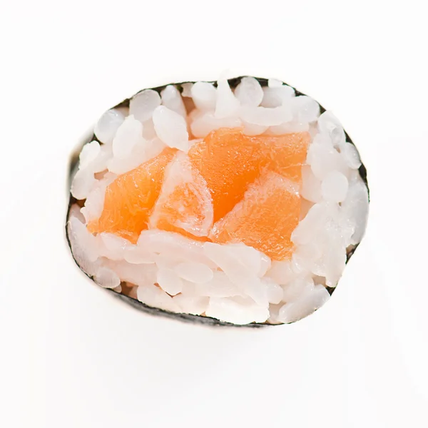 Pojedynczy świeże sushi roll — Zdjęcie stockowe