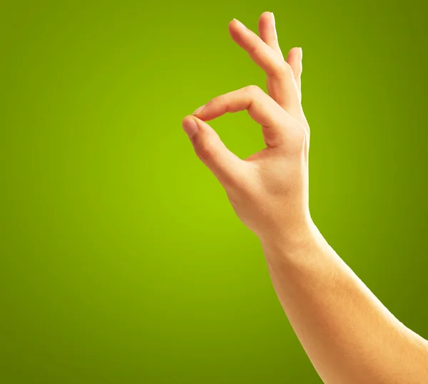 Ok Hand Sign — Stock Photo, Image