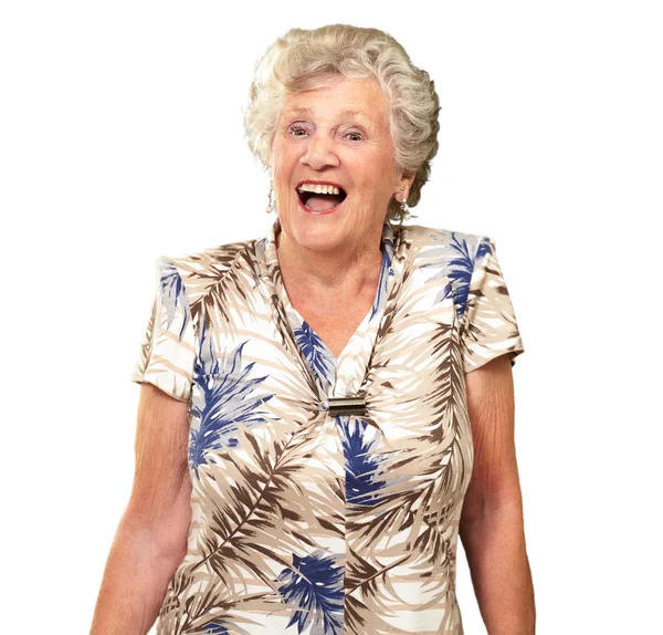 Portrait d'une femme âgée heureuse — Photo