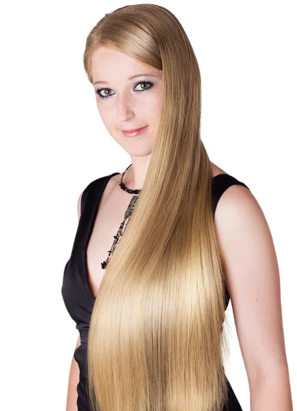 Pretty Girl z długimi włosami — Zdjęcie stockowe