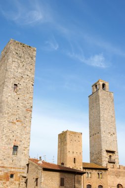 San giminiano kuleleri Toskana, İtalya