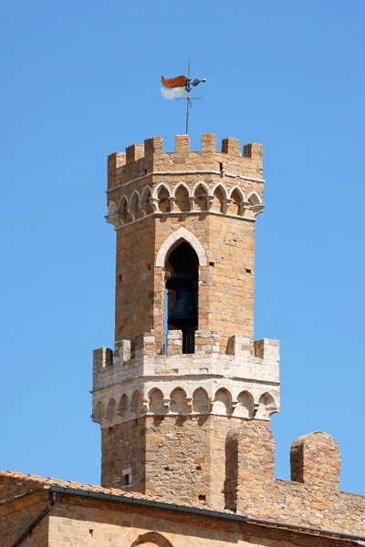 Palazzo dei priori stadshuset i volterra, Italien — Stockfoto